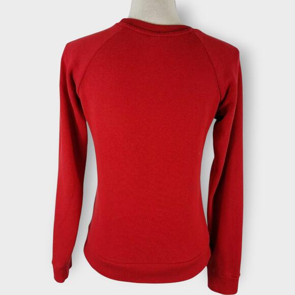 Marvel Avengers Sweatshirt Crew Neck Retro Red Superhero Iron Man Thor Size S - Picture 3 of 7